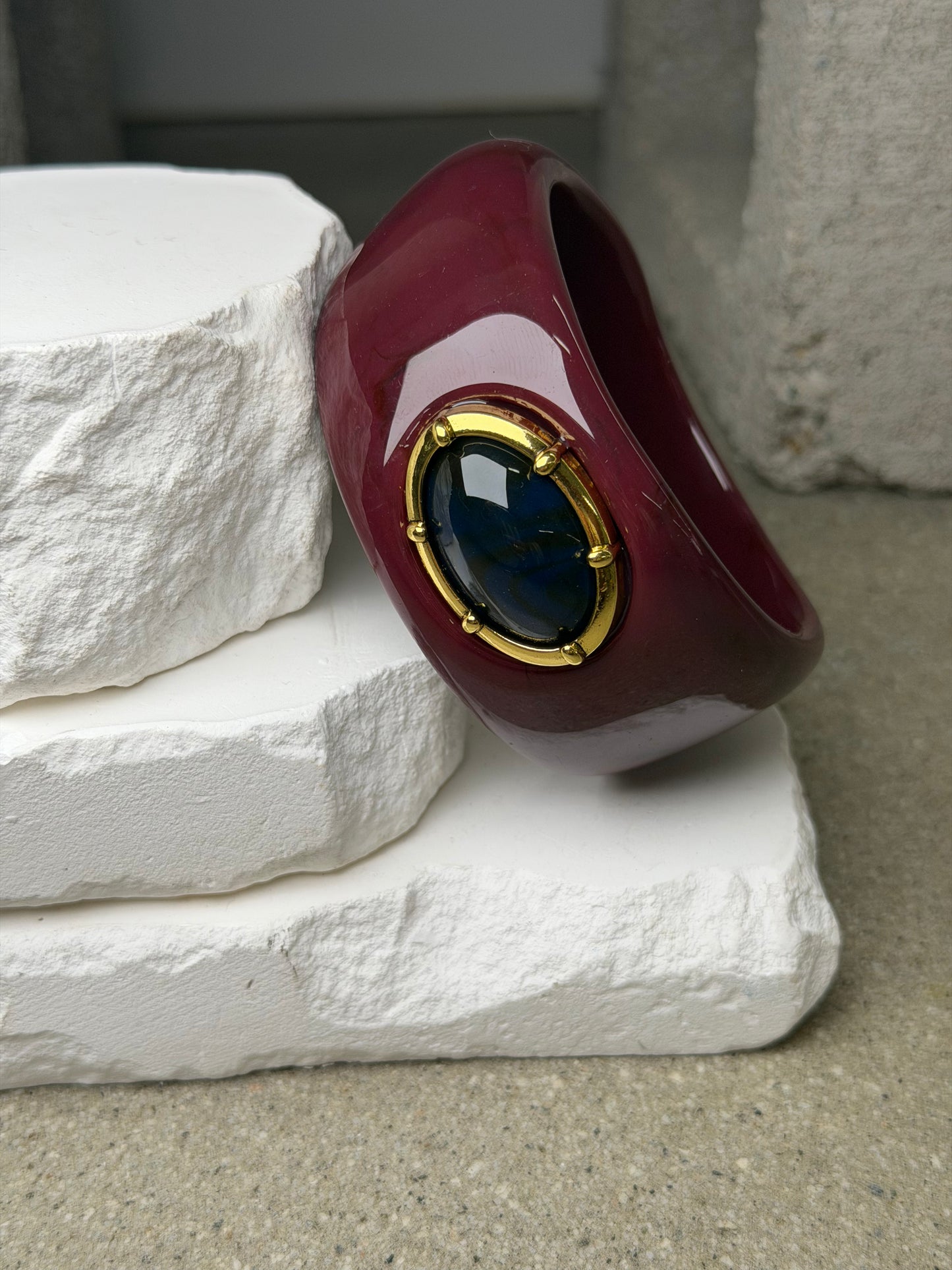 The Sculpted Stone Bangle 8 inch