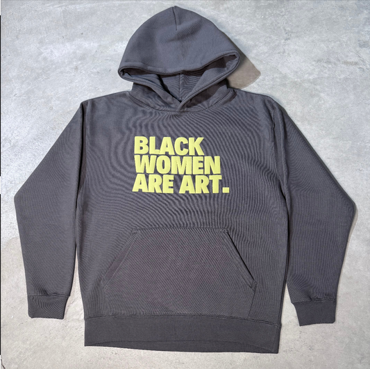 Chartreuse Black Women Are Art Hoodie