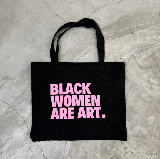 Black Women Are Art Natural Heavy Duty Tote