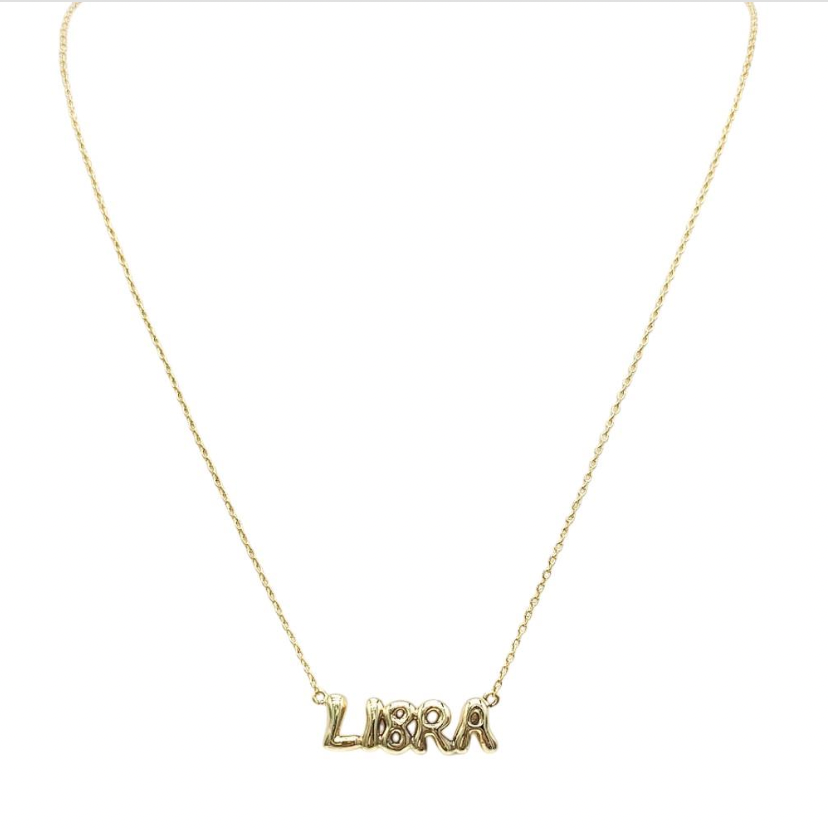Zodiac Necklace 18k Gold Plated 16" w/ Extender