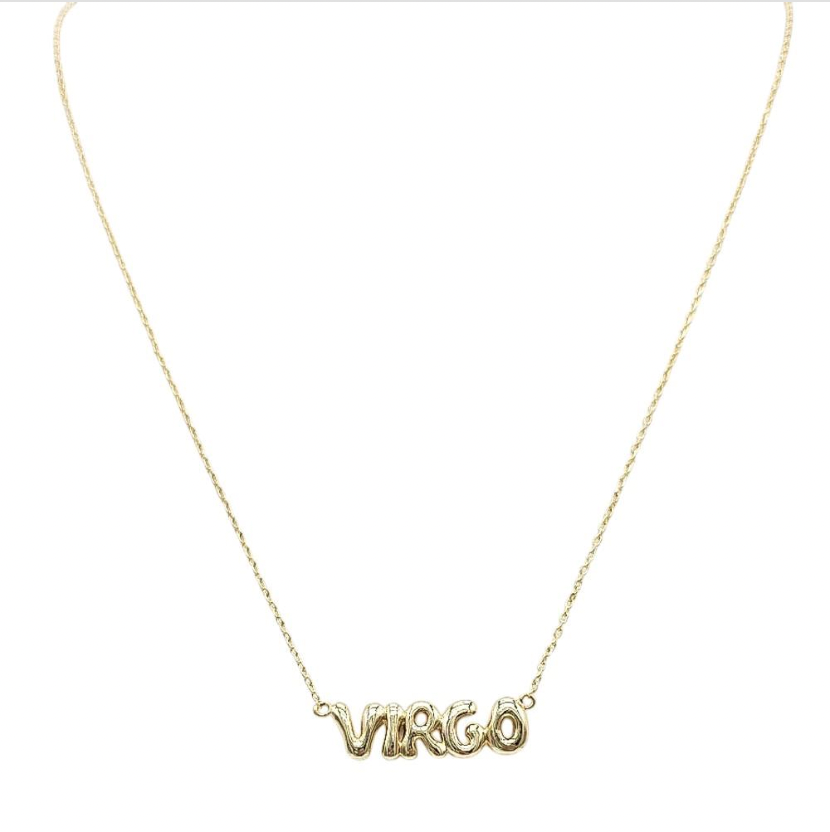 Zodiac Necklace 18k Gold Plated 16" w/ Extender