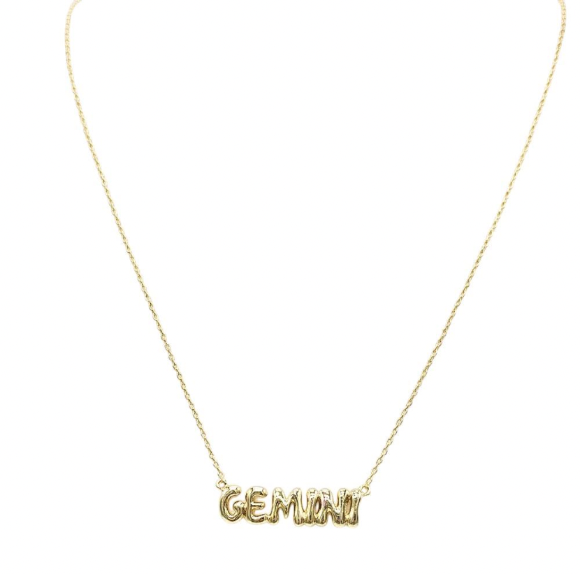 Zodiac Necklace 18k Gold Plated 16" w/ Extender
