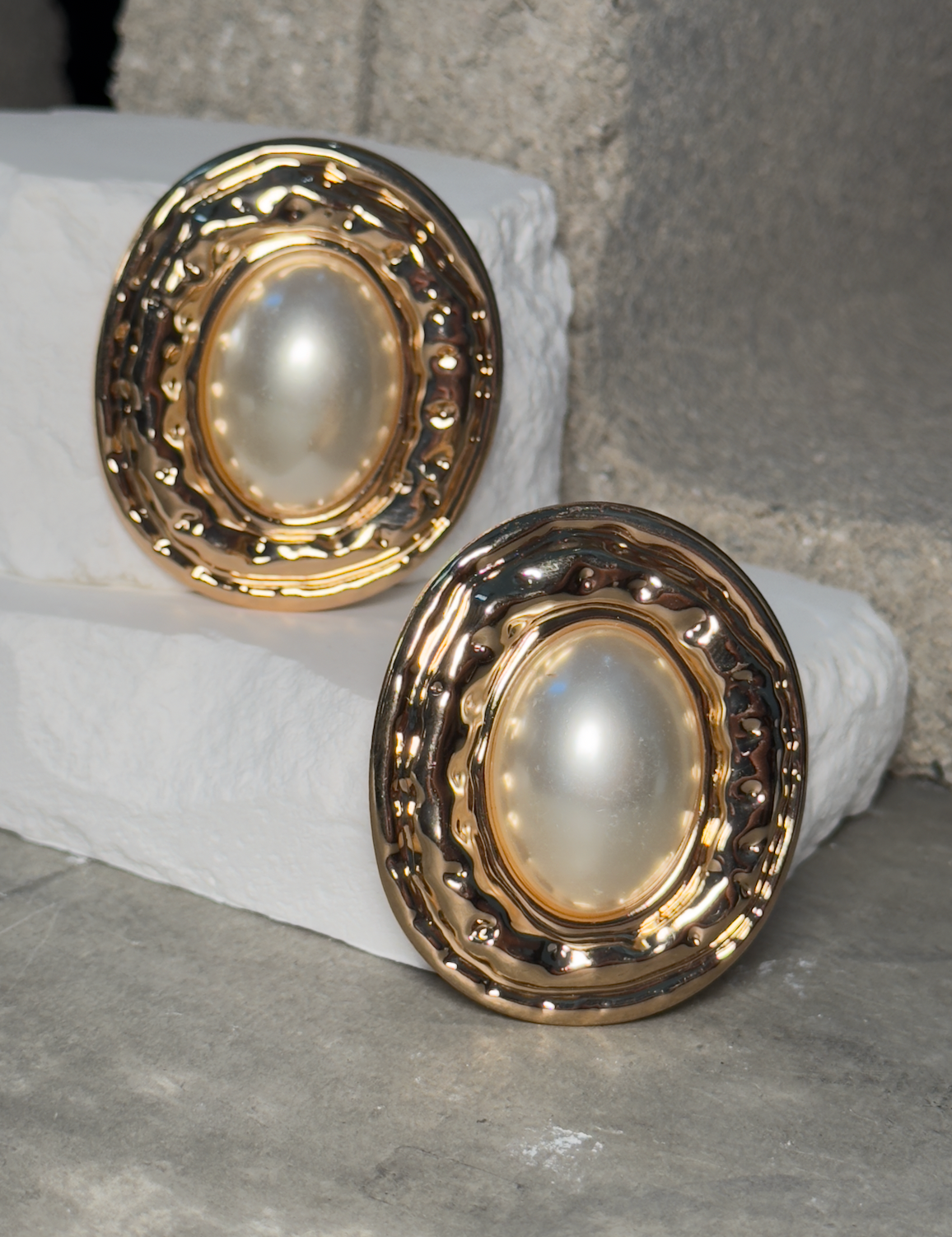 Golden Age Pearl Statement Earrings