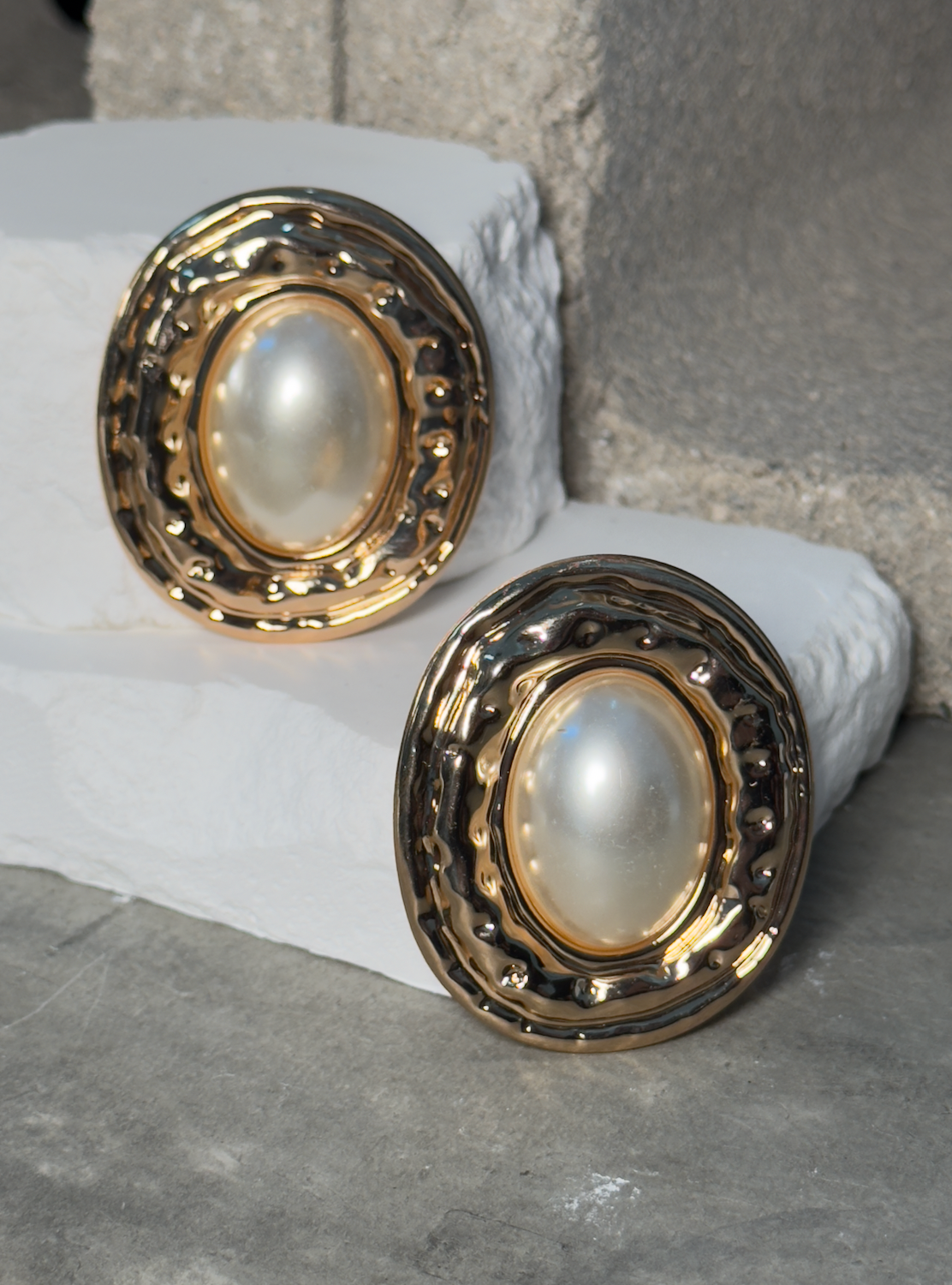 Golden Age Pearl Statement Earrings