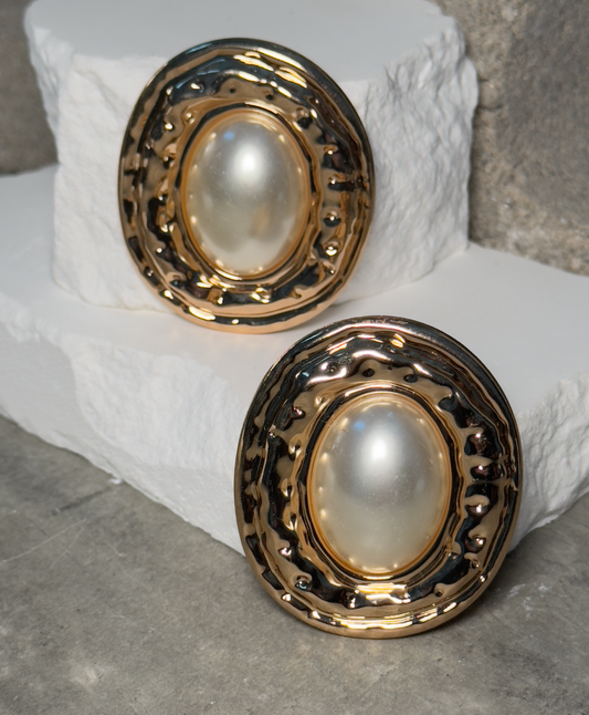 Golden Age Pearl Statement Earrings