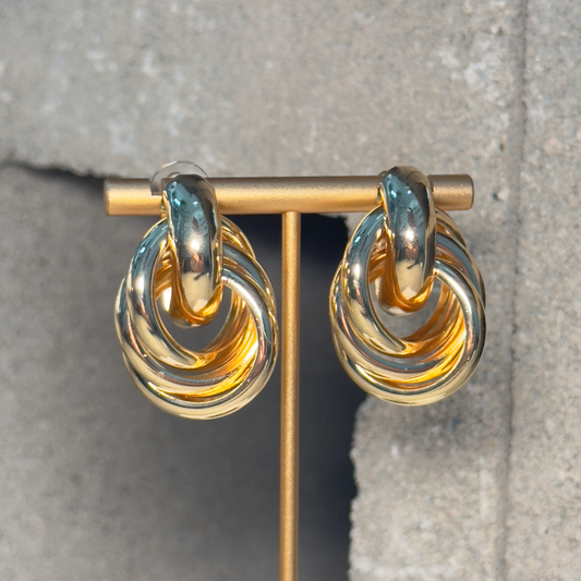 Infinity Hoop Metal Earrings